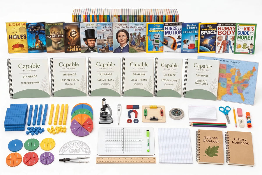 Capable by Design Fifth Grade complete curriculum kit — everything included