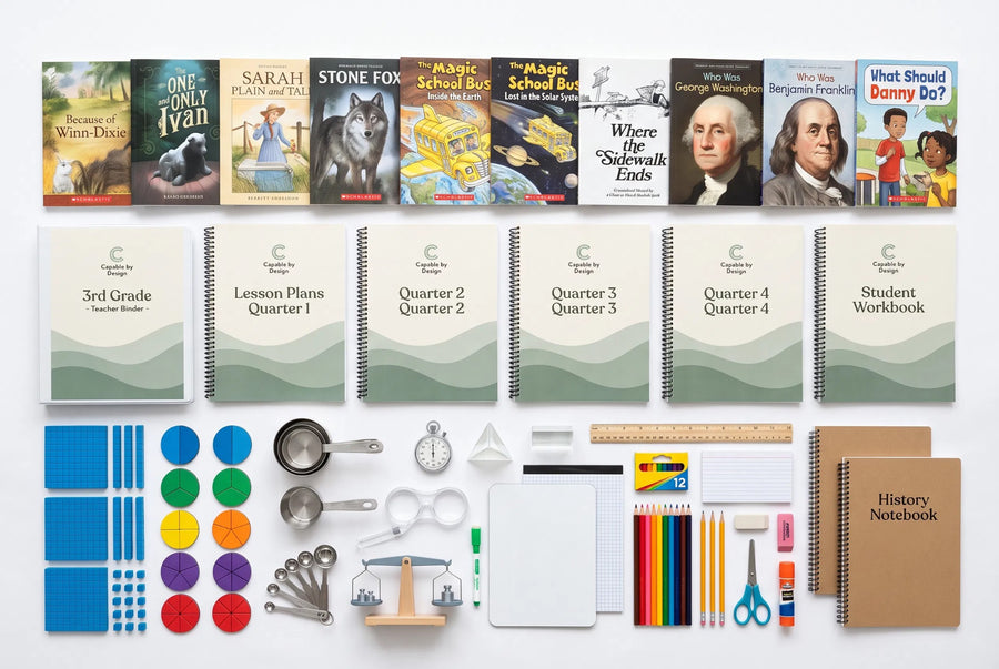 Capable by Design Third Grade complete curriculum kit — everything included