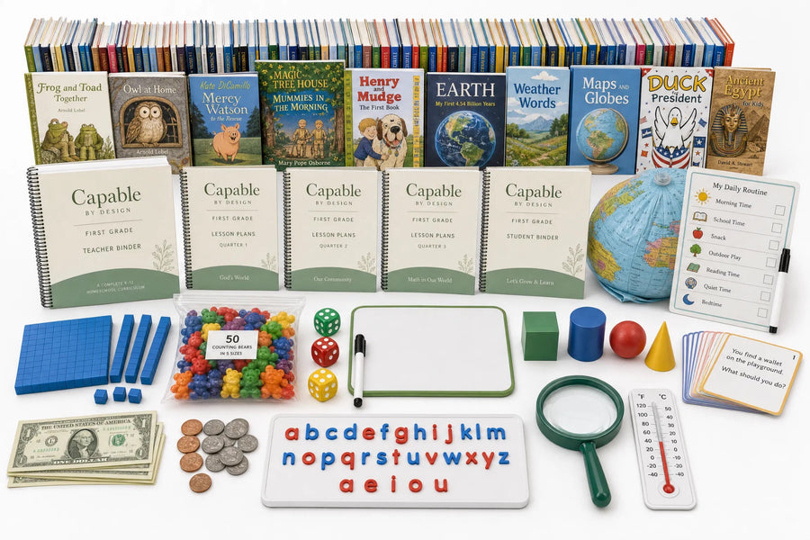 Capable by Design First Grade complete curriculum kit — everything included