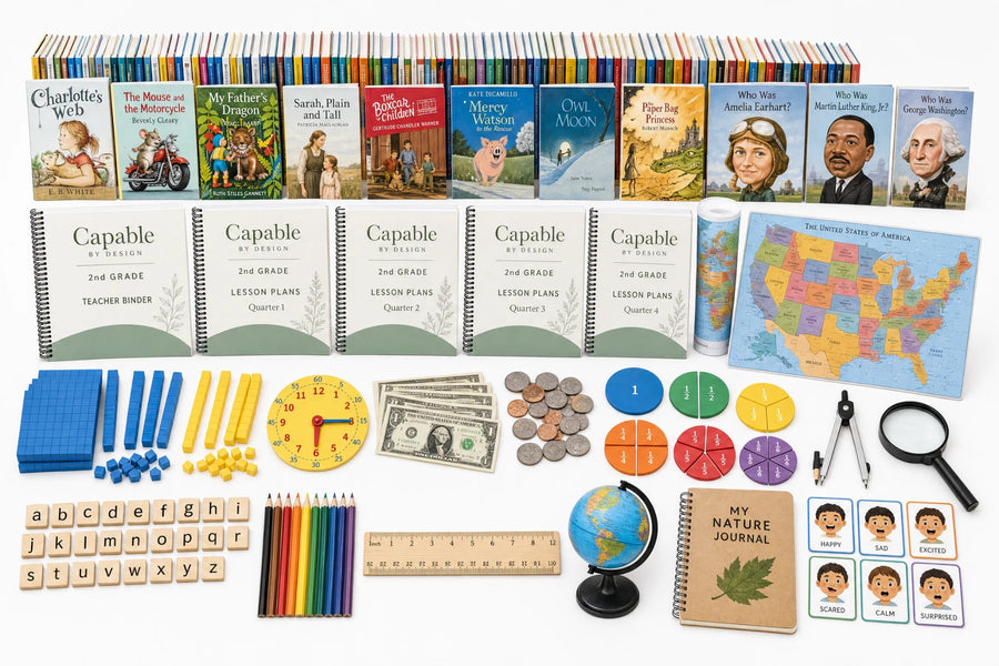 Capable by Design Second Grade complete curriculum kit — everything included