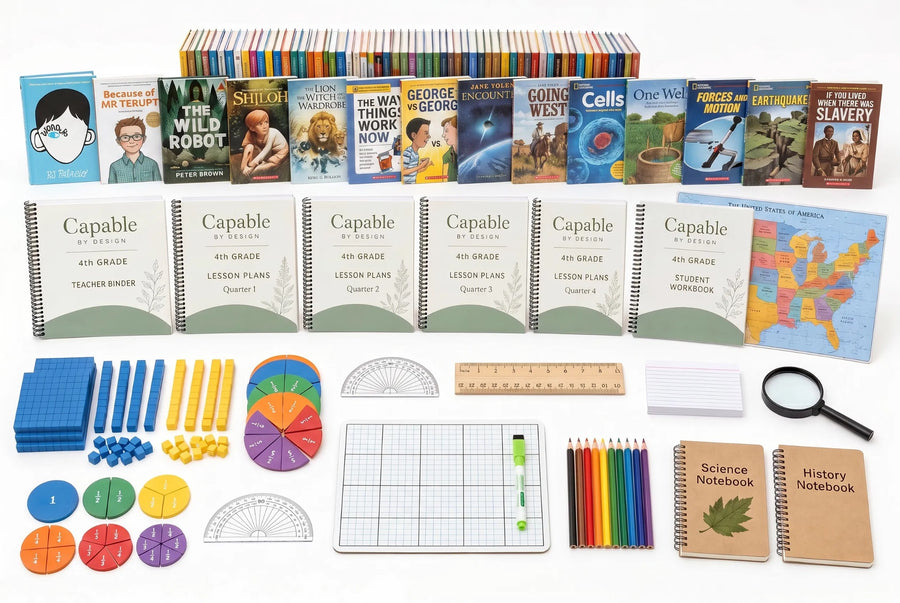 Capable by Design Fourth Grade complete curriculum kit — everything included