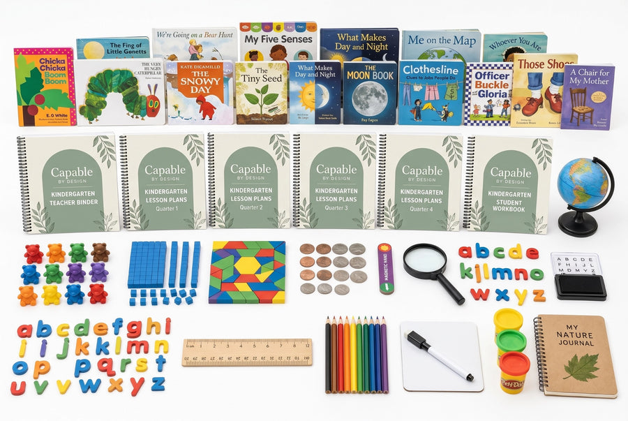 Capable by Design Kindergarten complete curriculum kit — everything included