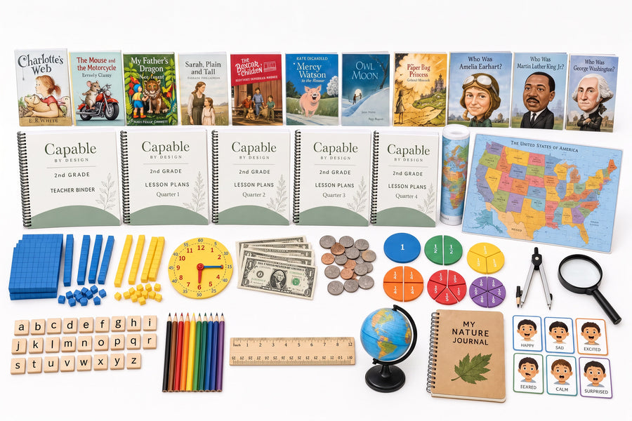 Capable by Design Second Grade complete curriculum kit — everything included