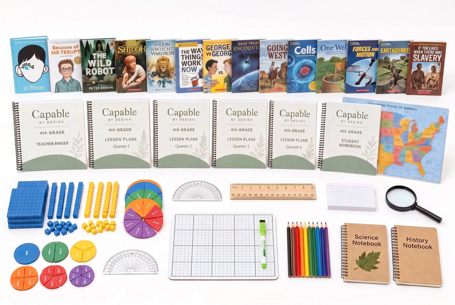 Capable by Design Fourth Grade complete curriculum kit — everything included