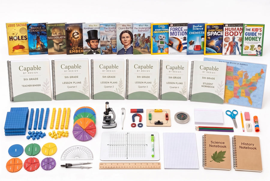 Capable by Design Fifth Grade complete curriculum kit — everything included